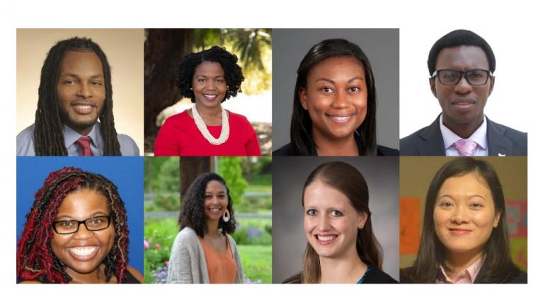 Two rows of four photos each, showing the 2024 DREAM Scholars.